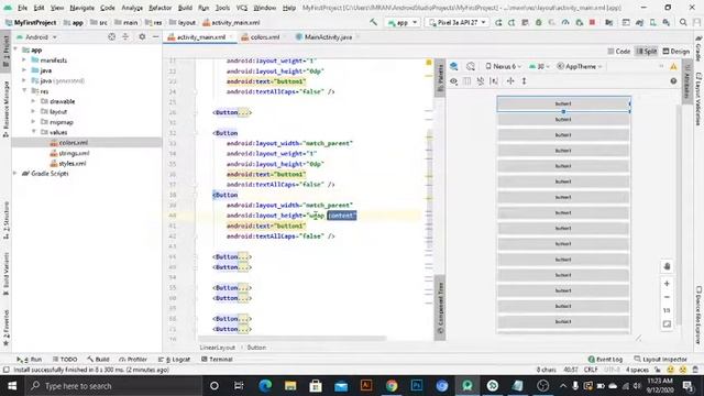 How to manage Screen in Linear Layout using Weight Sum property|weightsum in android studio(Part-2) смотреть онлайн