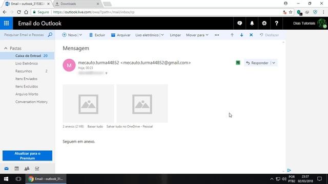 Arquivo anexo do e-mail não baixa, não carrega | Solução смотреть онлайн