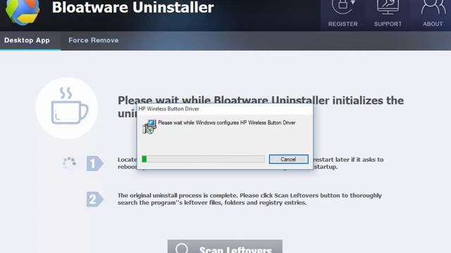 Steps to Uninstall HP Wireless Button Driver with Bloatware Uninstaller смотреть онлайн