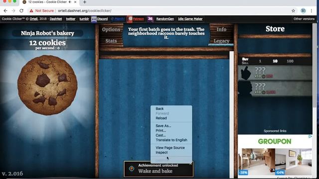 HACKING COOKIE CLICKER FOR NEGATIVE COOKIES!!! смотреть онлайн