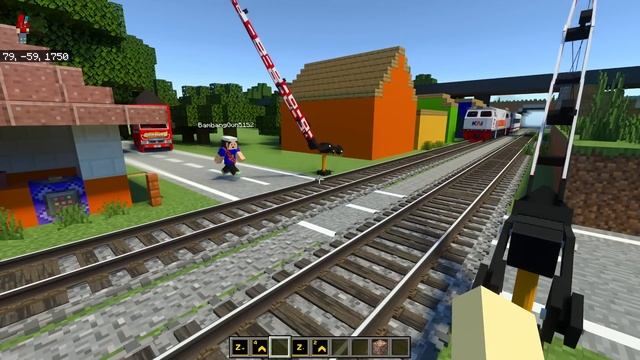 Addon Palang Kereta Api Otomatis Keren Banget di MCPE смотреть онлайн
