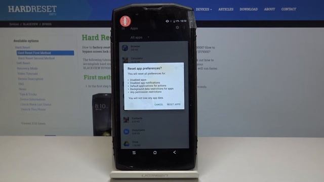 How to Reset App Preferences in BLACKVIEW BV9000 - Restore Original App Configuration смотреть онлайн