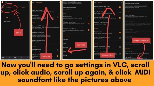 How To Fix "No Media Files Found" Screen On VLC Android when trying to set a sf2 to play MIDI files смотреть онлайн
