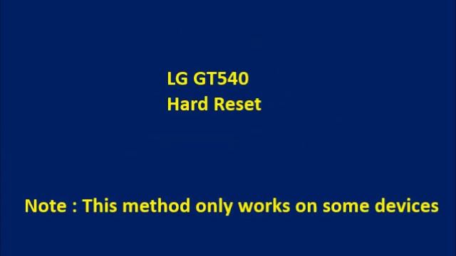 How to Hard Reset LG GT540 and Forgot Password Recovery, Factory Reset смотреть онлайн