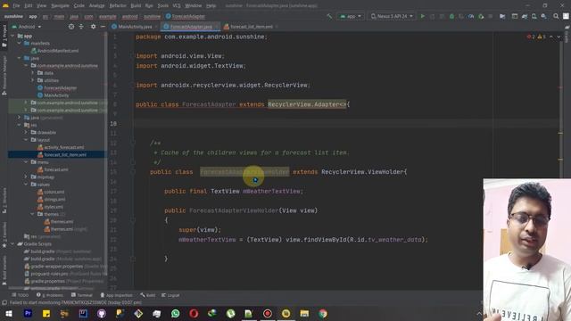 Class 336 - Creating Adapter For Recycler View | Android App Development Complete Course In Hindi смотреть онлайн