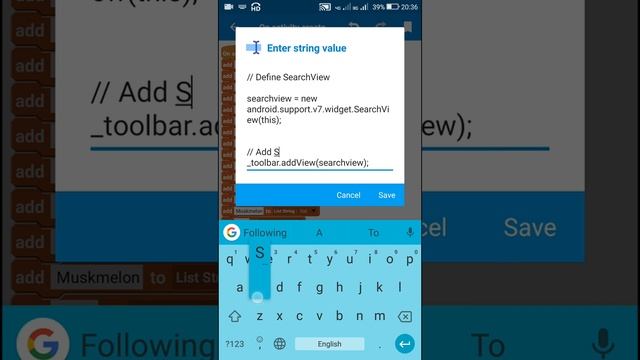SearchView in Sketchware смотреть онлайн