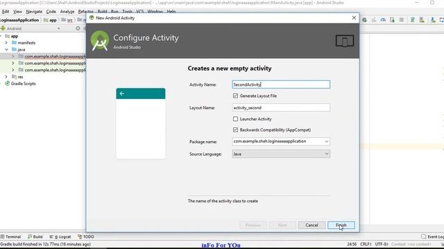 Simple Login App Android Studio 3.1.4 смотреть онлайн