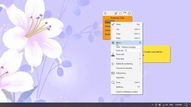 Changing text font and size in sticky notes in Windows using Notezilla смотреть онлайн