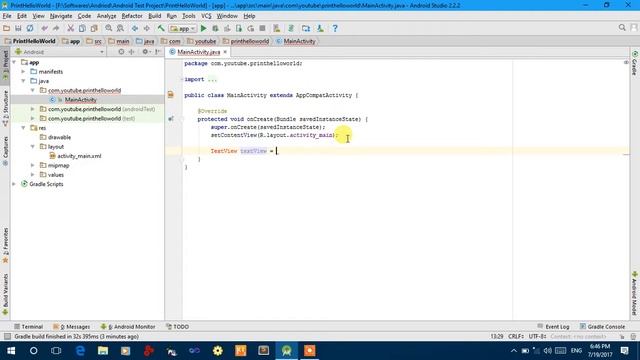 how to display message in TextView using button in android studio | mobile app development in urdu смотреть онлайн