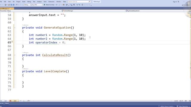 How to Create a Mobile App for a Maths Game with Android in Unity смотреть онлайн