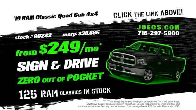 Joe Cecconi's Chrysler November end of month Ram Truck deals смотреть онлайн