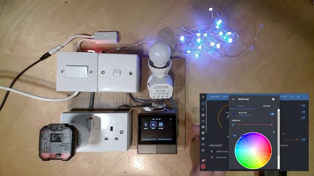 NSPanel Running ESPHome Connected To Home Assistant