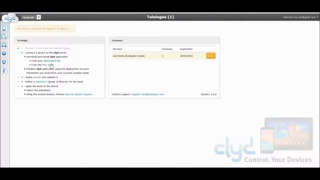 First steps - clyd Kiosk for Android смотреть онлайн
