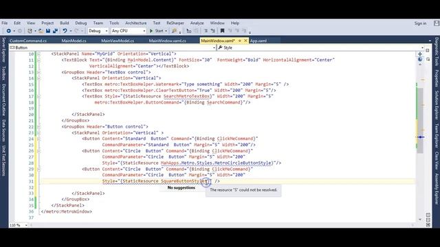 Button control in Metro design UI in wpf смотреть онлайн