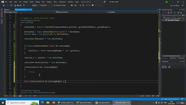 Make 2.5D Side Scroller in Unity 5. Changing directions смотреть онлайн
