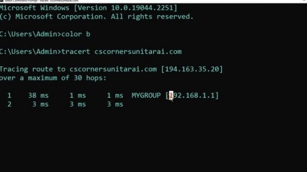 tracert (traceroute) networking Command | Networking Basic Commands