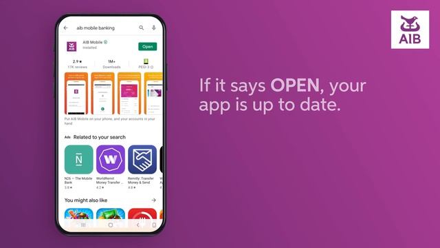 Updating your AIB Mobile Banking App (Android) смотреть онлайн