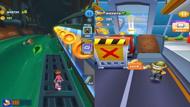Subway Princess Runner V/S Garfield Rush - WHO IS THE BEST??? Android/iOS Gameplay HD смотреть онлайн