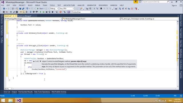 C# Application - How to make a WhatsApp Messenger | FoxLearn смотреть онлайн