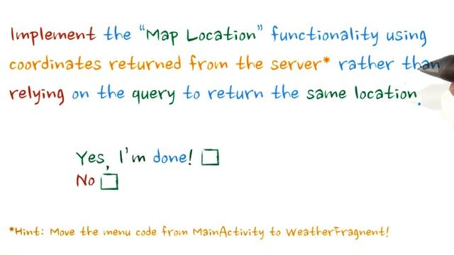 Update Map Intent - Developing Android Apps смотреть онлайн