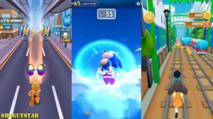 Garfield Rush vs Sonic Dash vs Squad Game Run Android/ipad gameplay