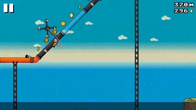 8-Bit Waterslide toboggans Insanos | Estilo jet pack ( jogo para android ) смотреть онлайн
