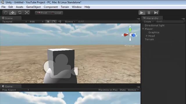 How to create FPS Game in Unity 3D Part 1 [HD] смотреть онлайн