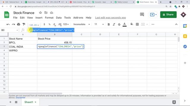 Receive Stock Alert SMS from Google Sheets in Real time смотреть онлайн