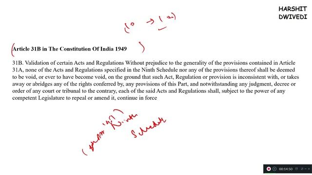 (V33) (Article 31a, 31b, 31c - Land Reforms, 9th Schedule, DPSP vs FR) Indian Polity by M Laxmikant смотреть онлайн