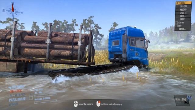 Spintires MudRunner - Shacman x3000 Truck Transports Timber смотреть онлайн