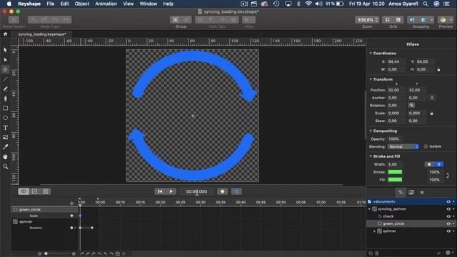 Keyshape Tutorials - Create a Syncing Loading Spinner Animation смотреть онлайн