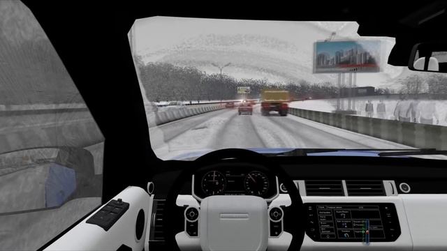 City Car Driving: тест драйв Range Rover Sport SVR