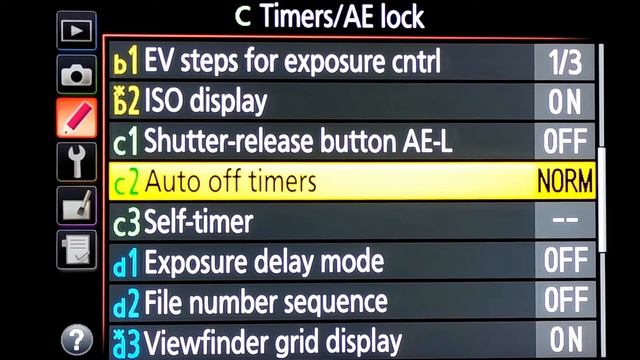 Nikon D5600 Camera Settings Menu смотреть онлайн