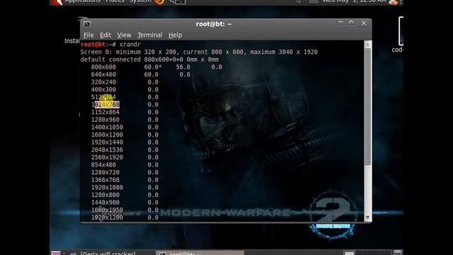 How To Change Resolution On backtrack 5r3 Or kali linux -HD смотреть онлайн