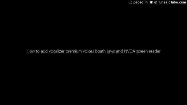 How to add vocalizer premium voices for Jaws and NVDA screen reader смотреть онлайн