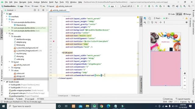 How to create a material design dashboard in android studio? смотреть онлайн
