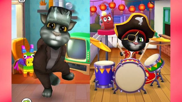 My Talking Tom 2 vs my talking tom 1 🎉🎊Android Gameplay #31 смотреть онлайн