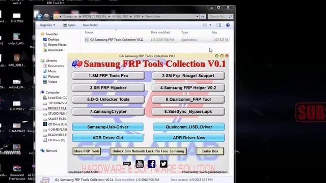 GA Samsung FRP Tools Collection By GSM AHAD смотреть онлайн
