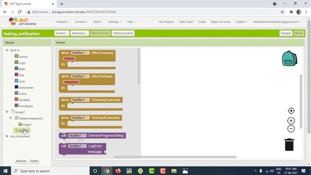 How to use notification for android application using MIT app inventor | app inventor tutorial tami смотреть онлайн