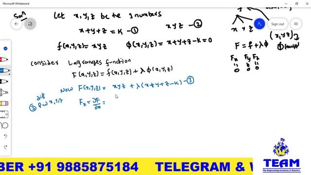 Maximum & Minimum Problem-2/Lagrange's Method of Undetermined Multipliers смотреть онлайн