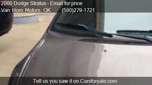 2000 Dodge Stratus ES - for sale in Ada, OK 74820 смотреть онлайн