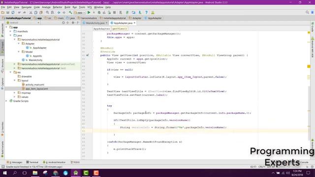 Display list of Installed Apps using ListView Android PART 3 (Adapter) смотреть онлайн