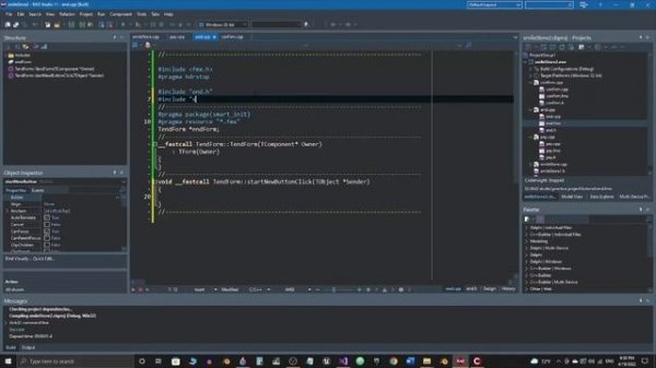 Creating GUI App using C++ in RAD C++ Builder (Beginner)