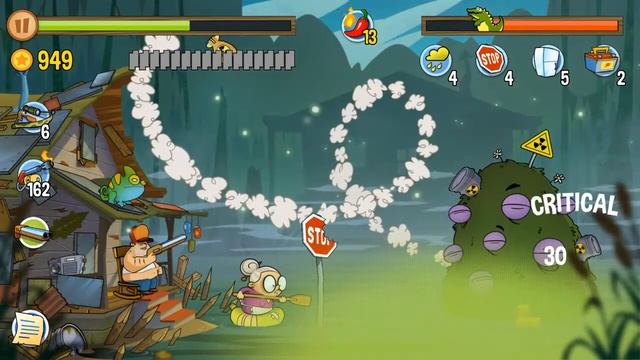 Swamp Attack - Episode 6. Level 24 Gameplay Android walkthrough смотреть онлайн