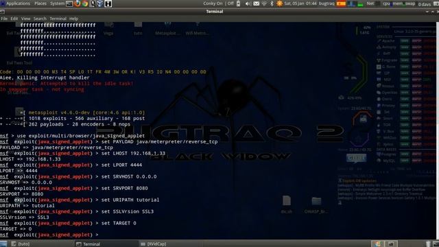 Bugtraq-2 Blackwidow: exploiting java смотреть онлайн