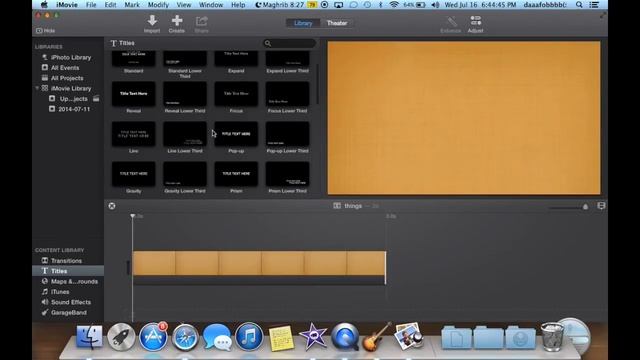 iMovie 10.0.2 Tutorial: Adding Backgrounds & Titles смотреть онлайн