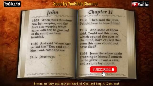 43-Book of John | By the Chapter | 11 of 21 Chapters Read by Alexander Scourby| | God is Love смотреть онлайн