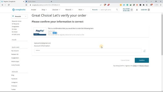 How To REDEEM SB Points for PayPal Cash | Make EASY KES 3,240 ($25) Money SWAGBUCKS.COM смотреть онлайн