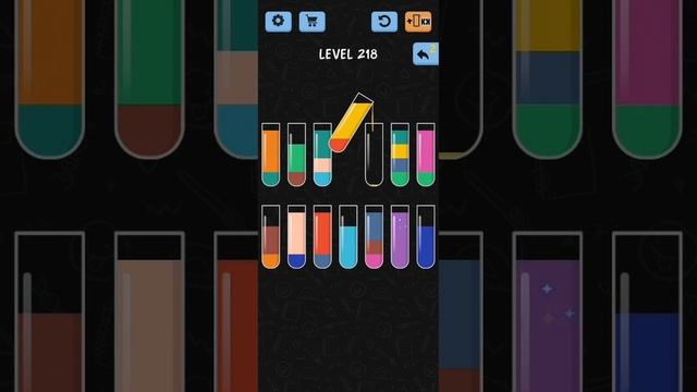 Water Color Sort Level 218 Walkthrough Solution iOS/Android смотреть онлайн