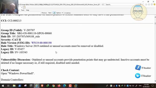33-Windows Server 2019 Security Technical Implementation Guide Ver 2 Release 2 04/05/2021 Part 3 смотреть онлайн